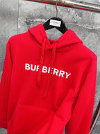 Black Cotton Bold Text Pullover - Men's