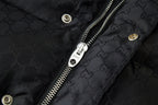 Schwarze Steppjacke – Herren