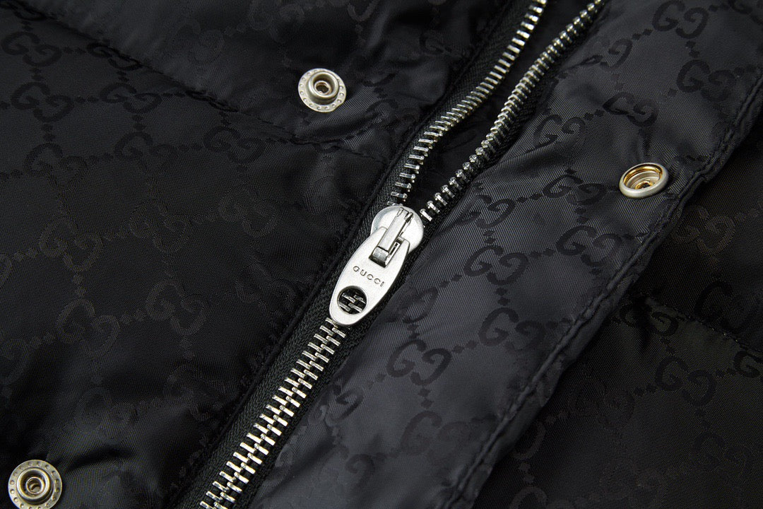 Black Puffer Jacket - Men's