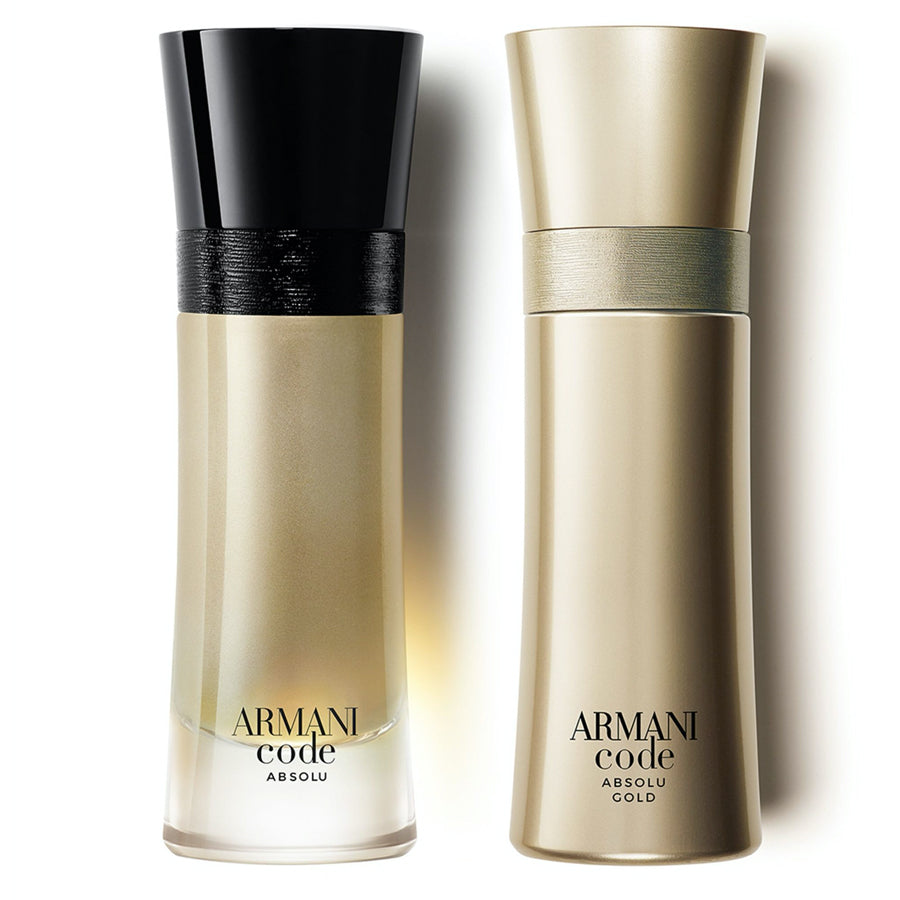 Armani Code Absolu Gold 3.7 oz Parfum for men – code with an enveloping spicy saffron accord, drying down to a warm and – LUX VERSE Luxury Designer Fashion Outlet
