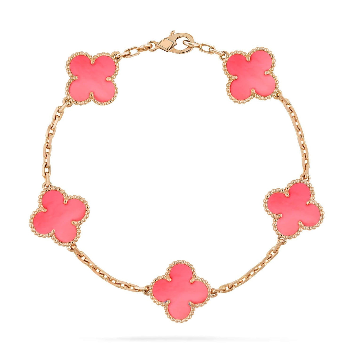 Clover 5 Pink Mop Bracelet – LUX VERSE Luxury Designer Fashion Outlet