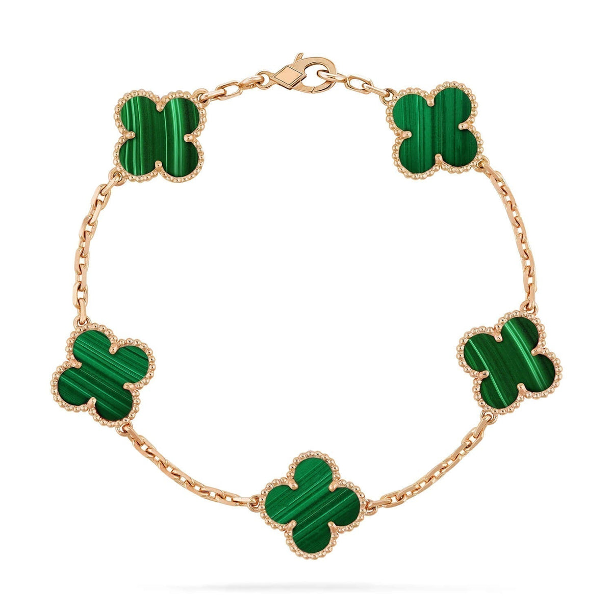 Clover 5 Motifs Malachite Bracelet – LUX VERSE Luxury Designer Fashion Outlet