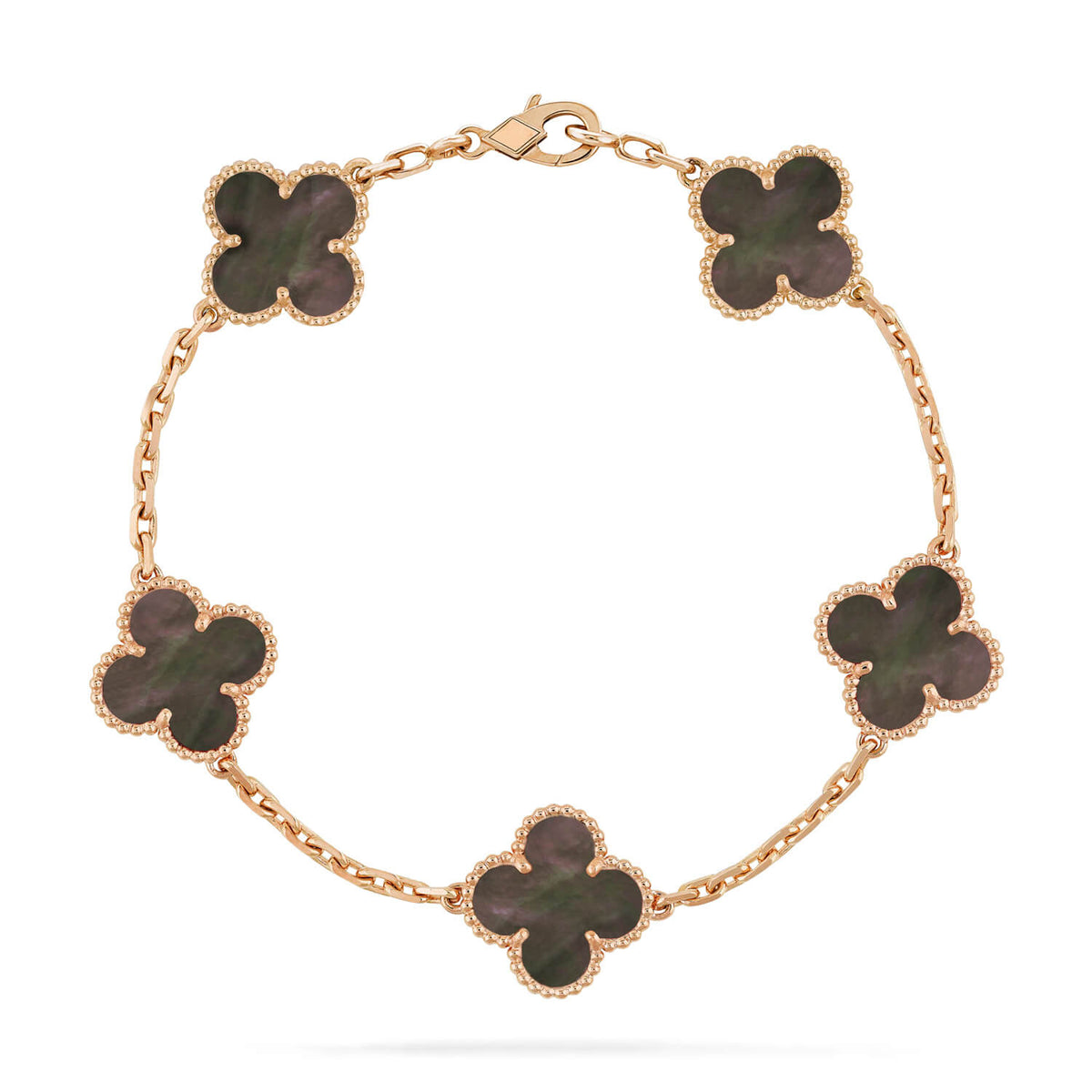 Clover 5 Motif Gray Mop  Bracelet – LUX VERSE Luxury Designer Fashion Outlet