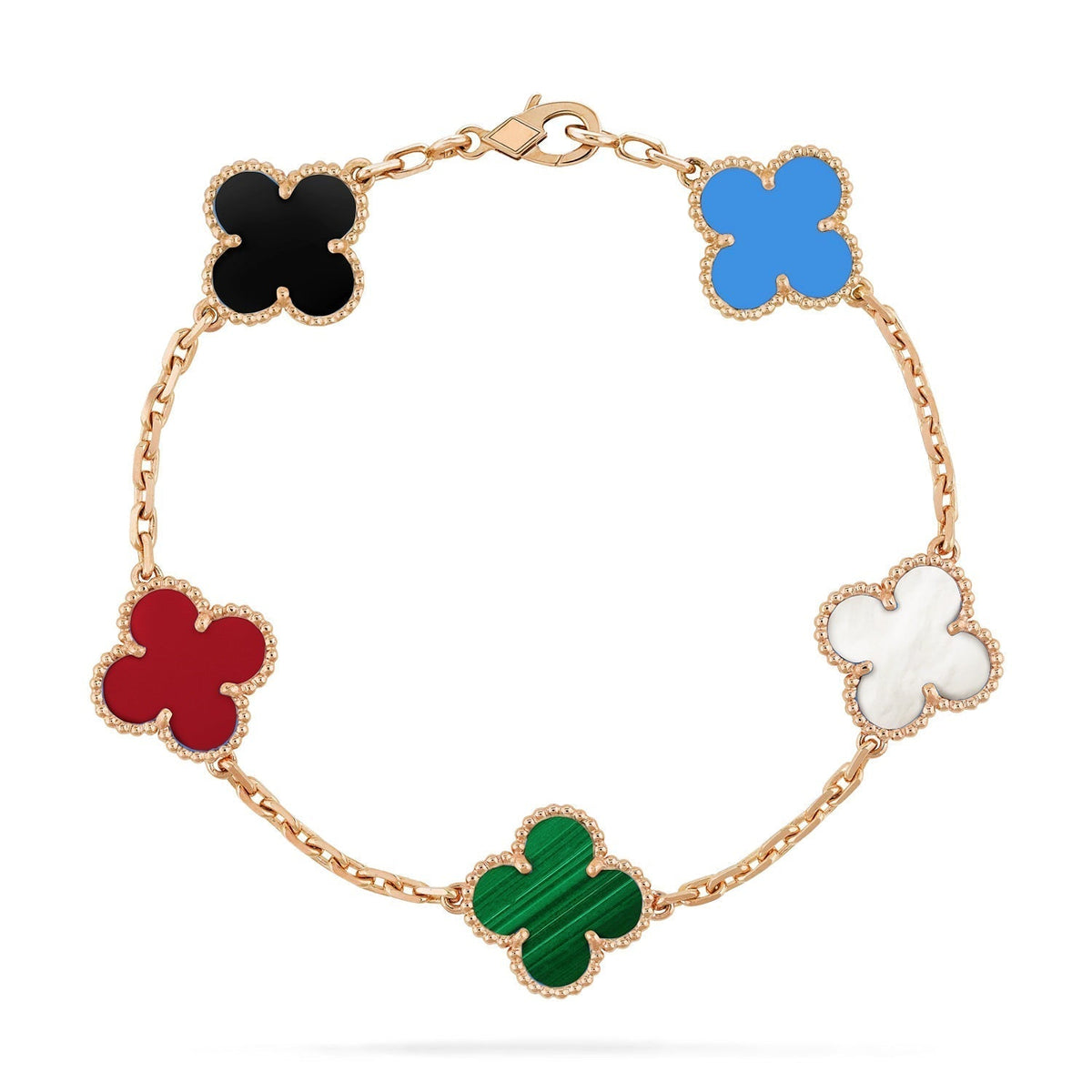 Clover 5 Motifs Multicolor  Bracelet – LUX VERSE Luxury Designer Fashion Outlet