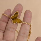Heart Butterfly Clover 4 Motifs Bracelet – LUX VERSE Luxury Designer Fashion Outlet