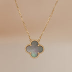 Clover 15mm  Gray Mother of Pearl Necklace – LUX VERSE Luxury Designer Fashion Outlet