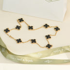 Clover Vintage Onyx  Necklace 10 Motifs – LUX VERSE Luxury Designer Fashion Outlet