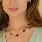 Clover Vintage Onyx  Necklace 10 Motifs – LUX VERSE Luxury Designer Fashion Outlet