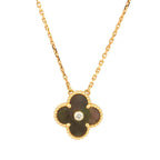 Clover 15mm Diamond and Mother-of-grey Necklace – LUX VERSE Luxury Designer Fashion Outlet