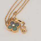 Clover 15mm Diamond and Mother-of-grey Necklace – LUX VERSE Luxury Designer Fashion Outlet