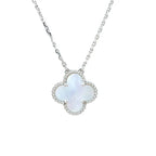 Clover  15mm White Mother-of-pearl Silver – LUX VERSE Luxury Designer Fashion Outlet