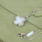 Clover  15mm White Mother-of-pearl Silver – LUX VERSE Luxury Designer Fashion Outlet