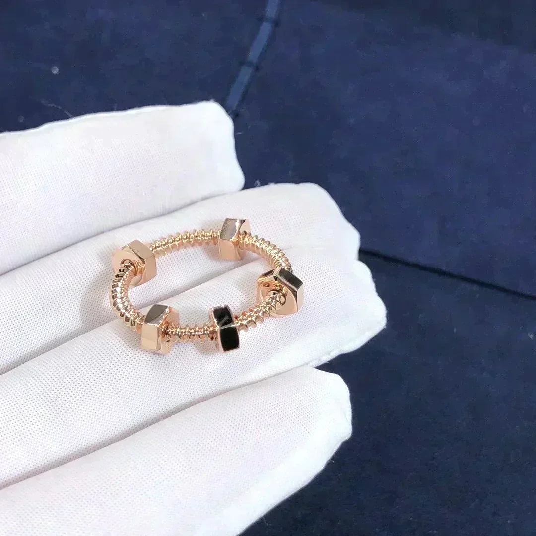 Nuts and Bolts Rose Gold Ring – LUX VERSE Luxury Designer Fashion Outlet