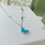 Butterfly Turquoise Butterfly Bracelet Silver – LUX VERSE Luxury Designer Fashion Outlet