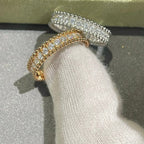 Perlee Diamond Silver Ring – LUX VERSE Luxury Designer Fashion Outlet