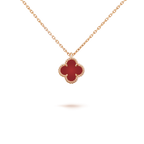 Clover Mini 9.5mm White Carnelians Necklace – LUX VERSE Luxury Designer Fashion Outlet