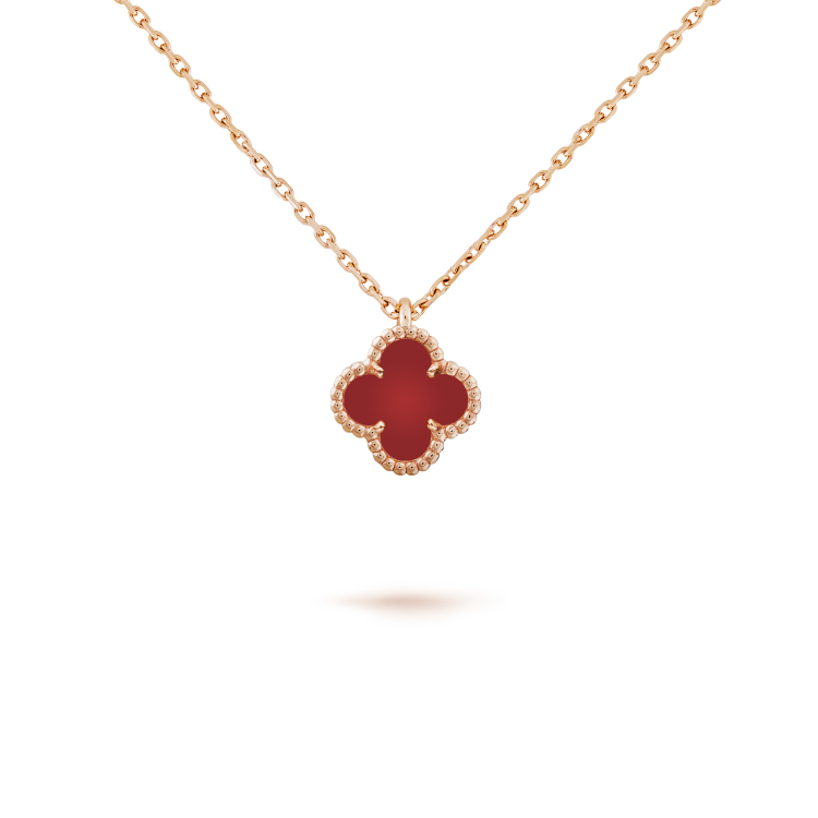Clover Mini 9.5mm White Carnelians Necklace – LUX VERSE Luxury Designer Fashion Outlet