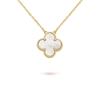 Clover Mini 9.5mm White Mother-of-pearl Necklace – LUX VERSE Luxury Designer Fashion Outlet