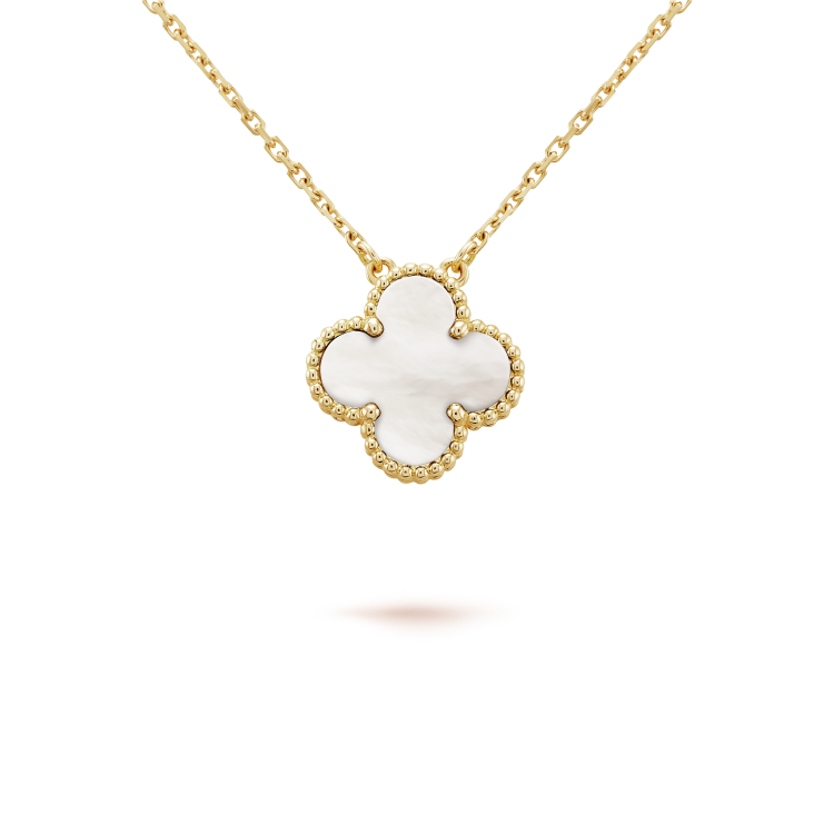 Clover Mini 9.5mm White Mother-of-pearl Necklace – LUX VERSE Luxury Designer Fashion Outlet