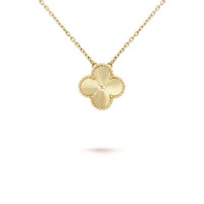 CLOVER 15MM LASER NECKLACE
