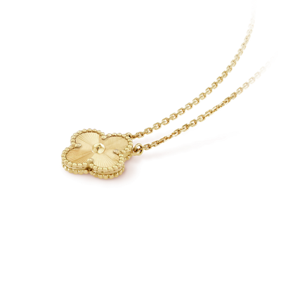 CLOVER 15MM LASER NECKLACE