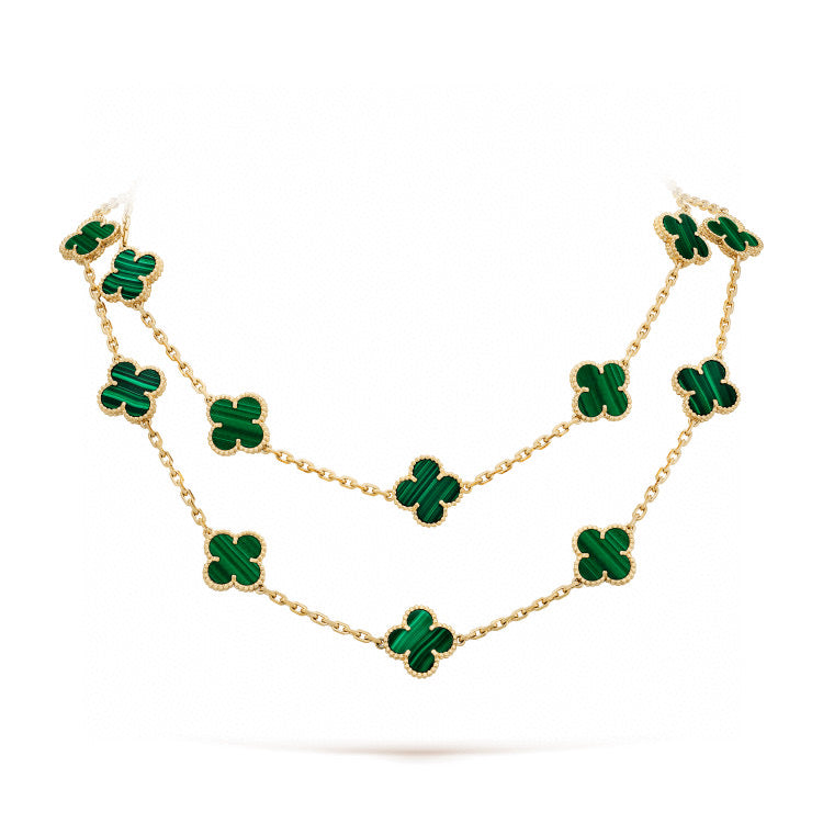 Clover 20 Motifs Malachite Gold – LUX VERSE Luxury Designer Fashion Outlet