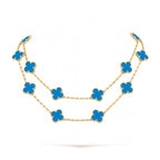 Clover 20 Motifs Turquoise Gold – LUX VERSE Luxury Designer Fashion Outlet