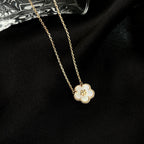 Lucky  White Mop  Plum Blossom Necklace – LUX VERSE Luxury Designer Fashion Outlet