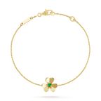 Frivole Gold Flower Pink Malachite Bracelet – LUX VERSE Luxury Designer Fashion Outlet