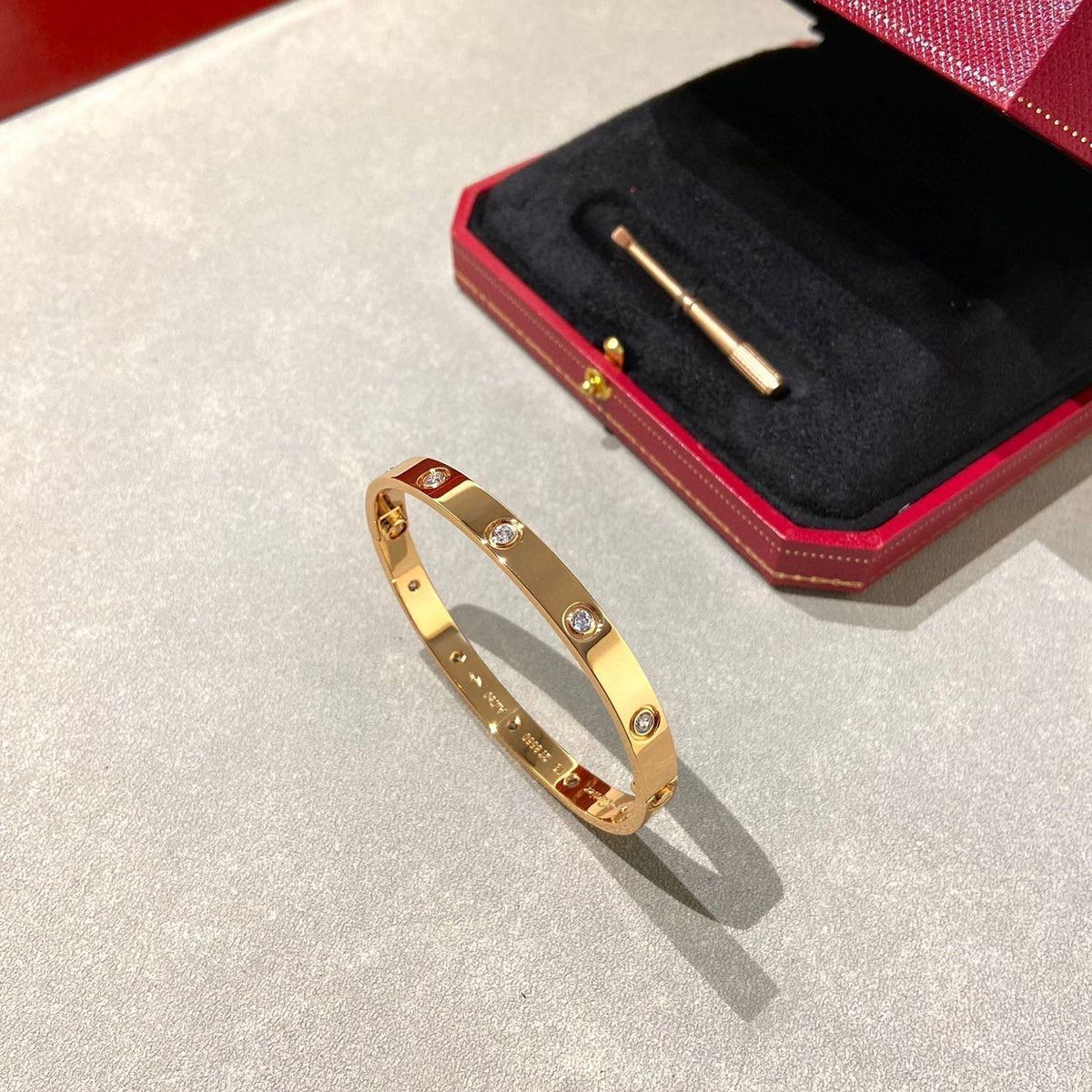 Love Bracelet 6.1mm 10 Diamonds – LUX VERSE Luxury Designer Fashion Outlet