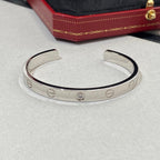 Love Bracelet 6.1mm 1 Diamond Open Cuff – LUX VERSE Luxury Designer Fashion Outlet