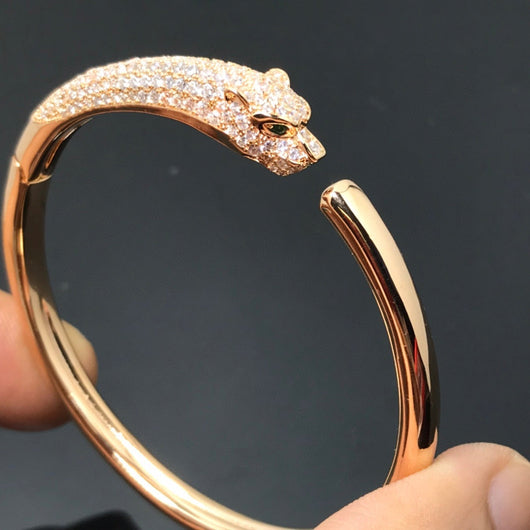 PANTHERE  DIAMOND OPEN BRACELET