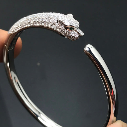 PANTHERE  DIAMOND OPEN BRACELET