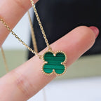 Clover 15mm Malachite Single Flower  Necklace – LUX VERSE Luxury Designer Fashion Outlet