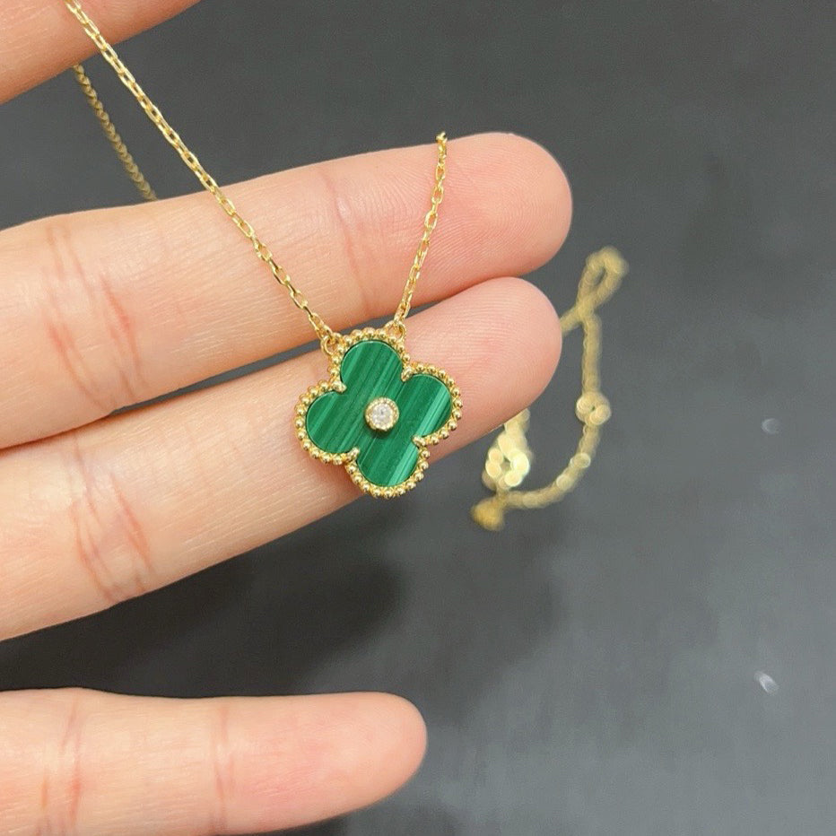 Clover 15mm Diamond Turquoise Necklace – LUX VERSE Luxury Designer Fashion Outlet