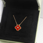 Clover 15mm Diamond Carnelian Necklace – LUX VERSE Luxury Designer Fashion Outlet