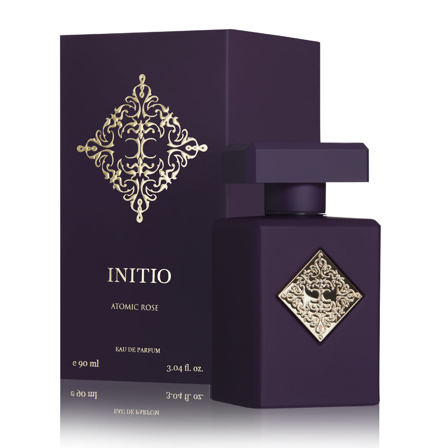 Initio Atomic Rose 3.04 oz EDP for women – a rose diffracted into a scent of phenomenal power.An olfactory explosion with an – LUX VERSE Luxury Designer Fashion Outlet