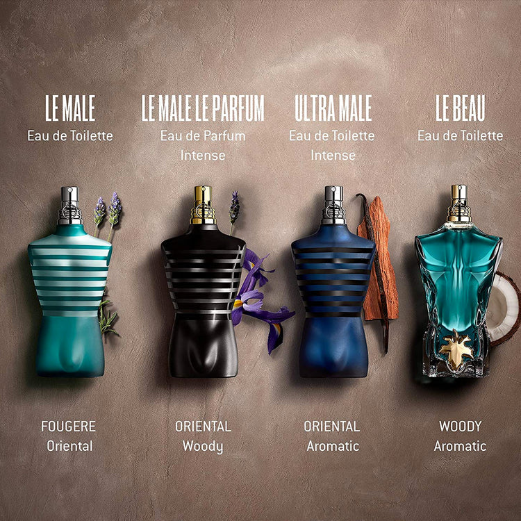 Jean Paul "Le Male" Le Parfum 6.8 oz for men – in a black and gold officer's jacket, this intense Eau de Parfum takes the helm of – LUX VERSE Luxury Designer Fashion Outlet