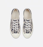 Walk'n'iconic Sneaker – crafted in blue embroidered cotton, it has a relaxed style, completed by signatures – LUX VERSE Luxury Designer Fashion Outlet