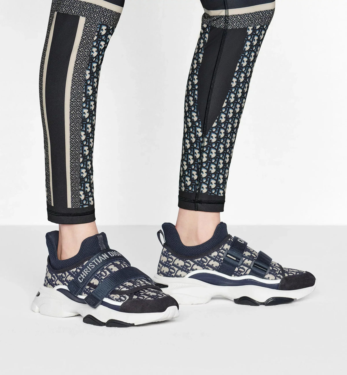 D-Wander Sneaker – embellished with a deep blue Oblique motif in technical fabric, the style has – LUX VERSE Luxury Designer Fashion Outlet