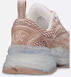 Vibe Sneaker Technical Fabric – combining nude Oblique technical fabric, mesh and transparent rubber inserts, it – LUX VERSE Luxury Designer Fashion Outlet