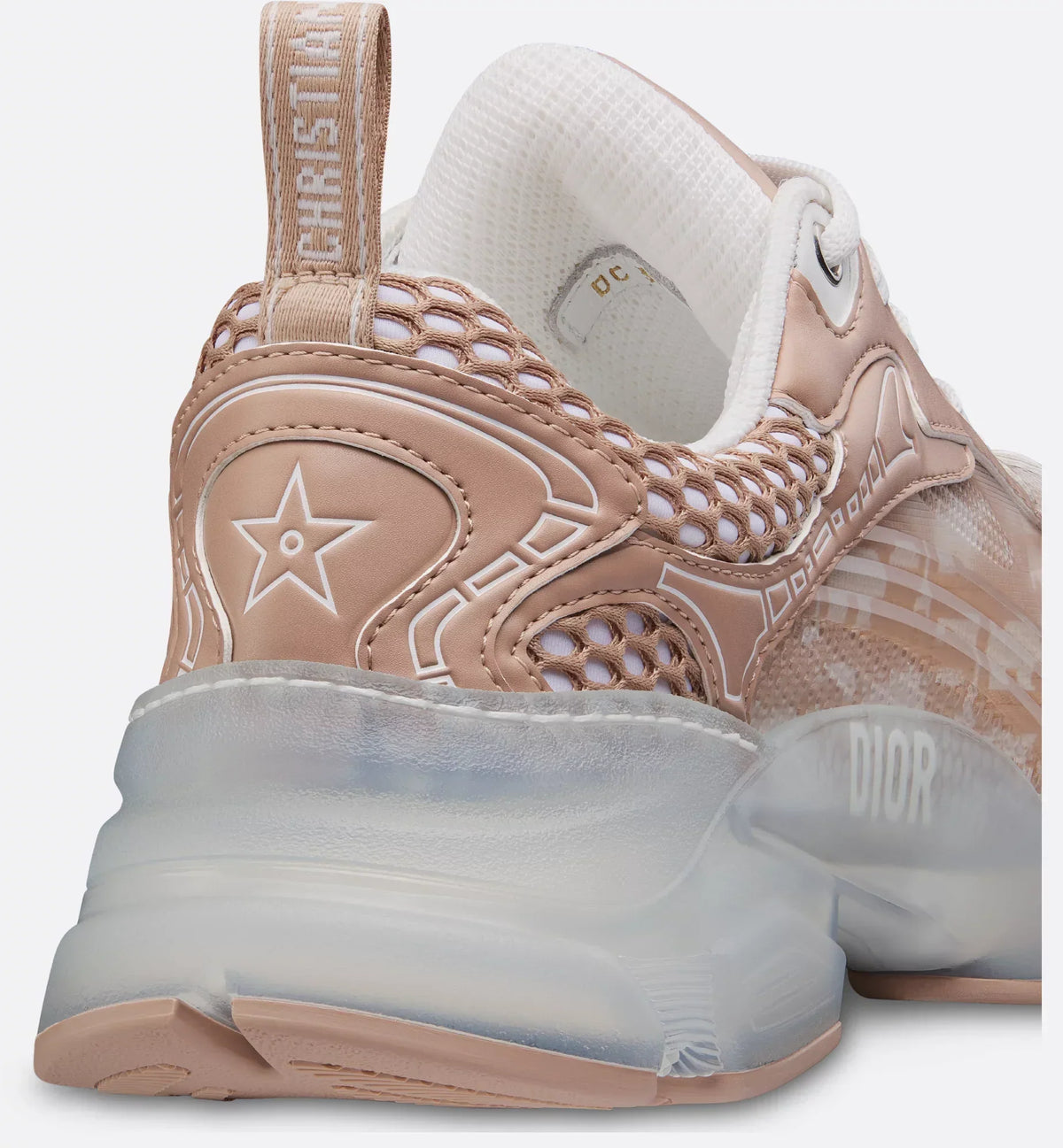 Vibe Sneaker Technical Fabric – combining nude Oblique technical fabric, mesh and transparent rubber inserts, it – LUX VERSE Luxury Designer Fashion Outlet