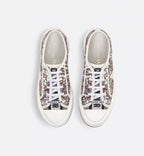 Walk'n'Platform Hiver Motif Sneaker – the white embroidered upper is adorned with the multicolor Libellule Camouflage – LUX VERSE Luxury Designer Fashion Outlet