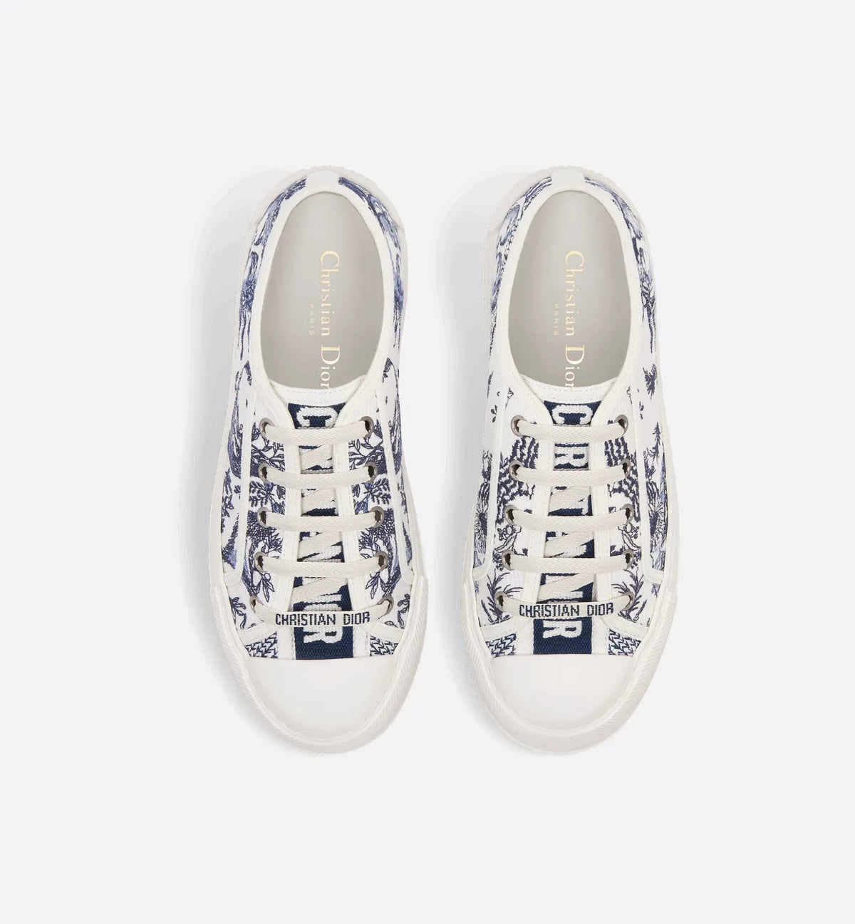 Walk'n'Platform Soleil Motif Sneaker – the cotton style has a comfortable thick sole, tongue and Christian Paris laces – LUX VERSE Luxury Designer Fashion Outlet