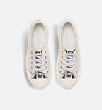 Walk'n'Platform embroidered Canvas Sneaker – the white cotton canvas upper features a comfortable and lightweight thick sole, – LUX VERSE Luxury Designer Fashion Outlet