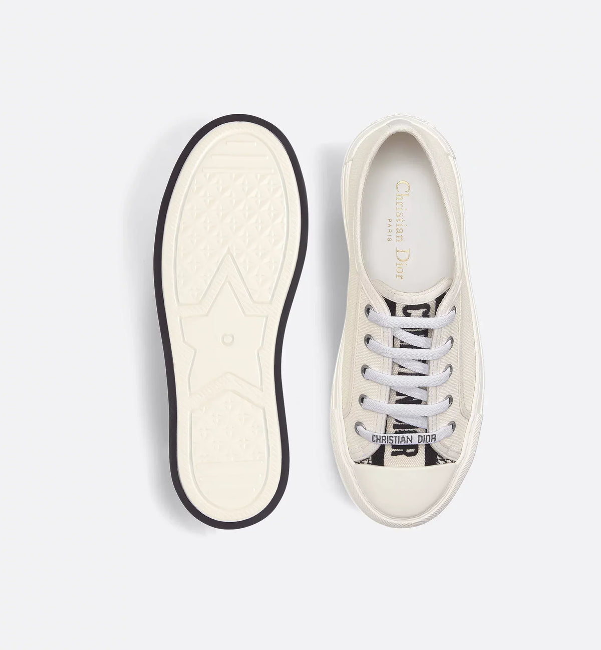 Walk'n'Platform embroidered Canvas Sneaker – the white cotton canvas upper features a comfortable and lightweight thick sole, – LUX VERSE Luxury Designer Fashion Outlet