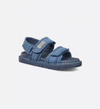 Cotton Canvas Sandal – the sandal presents a modern silhouette in cotton canvas with fringed edges – LUX VERSE Luxury Designer Fashion Outlet