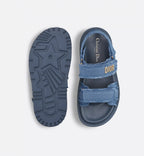 Cotton Canvas Sandal – the sandal presents a modern silhouette in cotton canvas with fringed edges – LUX VERSE Luxury Designer Fashion Outlet