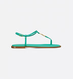 C'est Thong Sandal Aquamarina Calfskin – completed by a padded leather insole offering ultimate comfort, the jeweled sandal – LUX VERSE Luxury Designer Fashion Outlet
