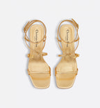 C'est Heeled Laminated Calfskin Sandal – completed by an 8-cm (3) cylindrical heel and square toe, the jeweled sandal will – LUX VERSE Luxury Designer Fashion Outlet
